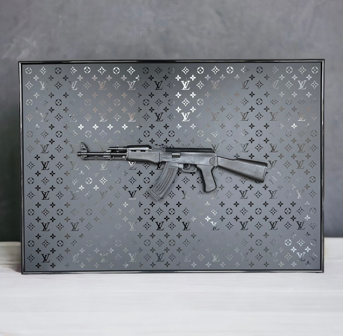 Louis Vuitton x AK47 Black XL (100x70) – DALUXE ART